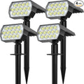 Solar Spot Lights Outdoor Waterproof IP65, 2-in-1 Solar Landscaping Spotlights by FratinkSolarLights