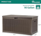 YITAHOME 90 Gallon Large Deck Box - Image 7