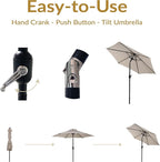 Sunnydaze Outdoor Patio Umbrella - Image 3