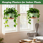 4-Piece Set of 8-Inch Hanging Planters - Image 4