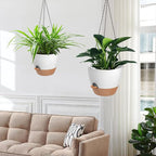 3 Pack Hanging Planter Indoor Outdoor Flower Pots 7/6.5/5 Inch, Self-Watering - Image 6