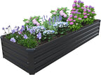 8×2×1FT Galvanized Raised Garden Bed Kit, Metal Planter Boxes, Large Outdoor - Image 8