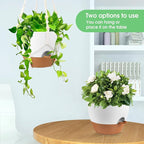 Hanging Planters for Indoor Outdoor Plants, 2 Pack Self Watering Hanging Pot - Image 4