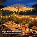 Outdoor String Lights, 25ft 20 LED Bulbs Hanging Patio Lights Dimmable - Image 3