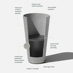 Veradek Demi Series Tall Planter - Image 2
