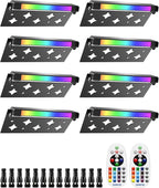 5W RGB Retaining Wall Lights 7 inch LED Hardscape Lighting Color Changing Low by DOREIO