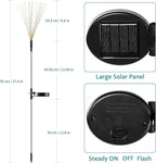 JJGoo Solar Firework Lights, 2 Pack 120 LEDs 2 Lighting Modes Solar Garden - Image 3