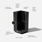 Veradek Block Series Pedestal Planter - Image 2
