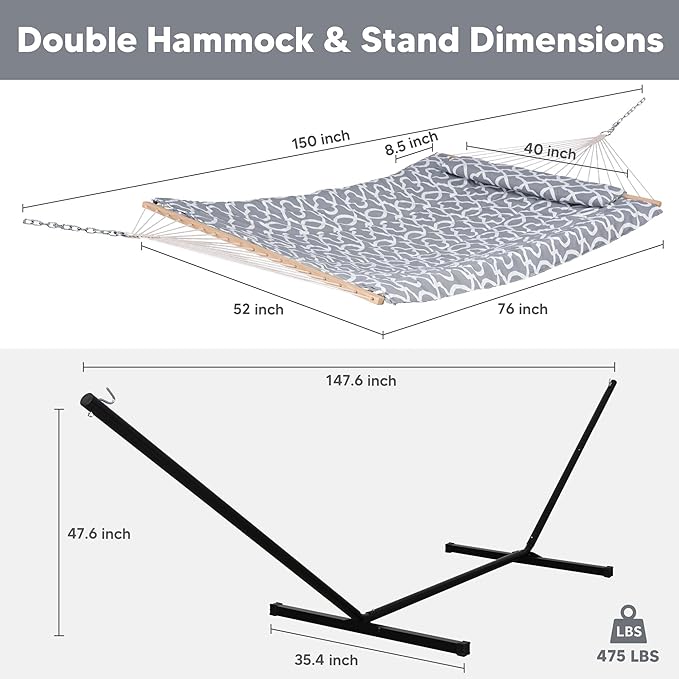 SUNCREAT Outdoor Double Hammock - Image 6
