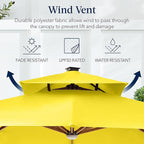Best Choice Products 10ft Square Cantilever Patio Umbrella w/Base Included - Image 7