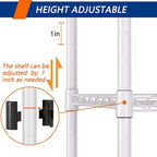 REGILLER 5-Wire Shelving Metal Storage Rack Adjustable Shelves, Standing - Image 5