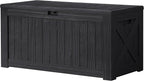 Devoko 120 Gallon Deck Box Resin Outdoor Storage Box Waterproof by DEVOKO