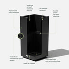 Veradek Block Series Pedestal Planter - Image 2