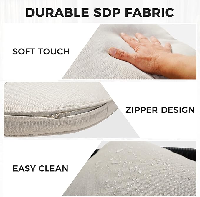 Grand patio Outdoor Dining Set for 6, Metal Woven Wicker Fixed Patio Chairs - Image 4