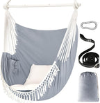 Chihee Hammock Chair 4.9ft x 3.9ft Max 500 Lbs Widen Hanging Swing 2 Cushions by Chihee