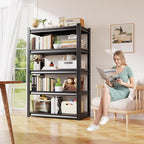 71"H-35"W Metal Garage Shelving-2050LBS 5 Tier Storage Shelves, Adjustable - Image 8