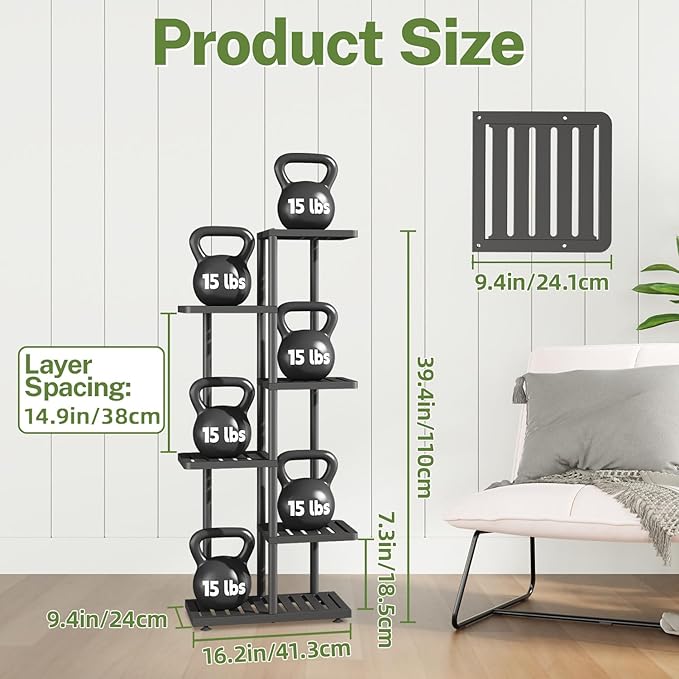 iDavosic.ly Plant Stand Indoor Outdoor, 5-Tier Tall Metal Flower Shelf - Image 3