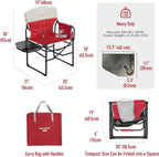 SUNNYFEEL Heated Camping Directors Chair, Heavy Duty, Oversized Outdoor - Image 3