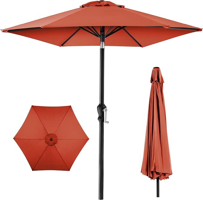 Best Choice Products 10ft Outdoor Table Compatible Steel Polyester Market Patio by BestChoiceProducts