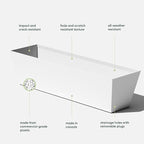 Veradek Pure Series Window Box Planter - Image 3