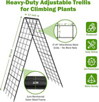 Heavy Duty 2 Pack 50"x17" Adjustable A-Frame Trellis - Image 2