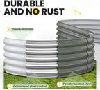Galvanized Raised Garden Bed 8x2x1.5 FT, Oval Metal Raised Garden Bed Outdoor - Image 6