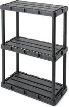 Gracious Living 3 Pack Light Duty Storage Shelves, Knect-A-Shelf 3-Shelf - Image 7