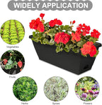 Window Box Planter, 6 Packs 17 Inches Rectangle Planters Box - Image 4