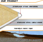 Upgraded with High-Strength Steel Cable Edges 20' x 26' Sun Shade Sail - Image 2
