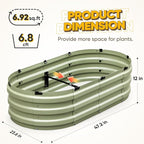 KING BIRD Raised Garden Bed Kit 2025 Upgraded 10-Minute Assembly Galvanized - Image 4