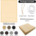 Artpuch 90% Sun Shade Cloth, 6 x 20 FT Pergola Shade Cover Canopy - Image 7
