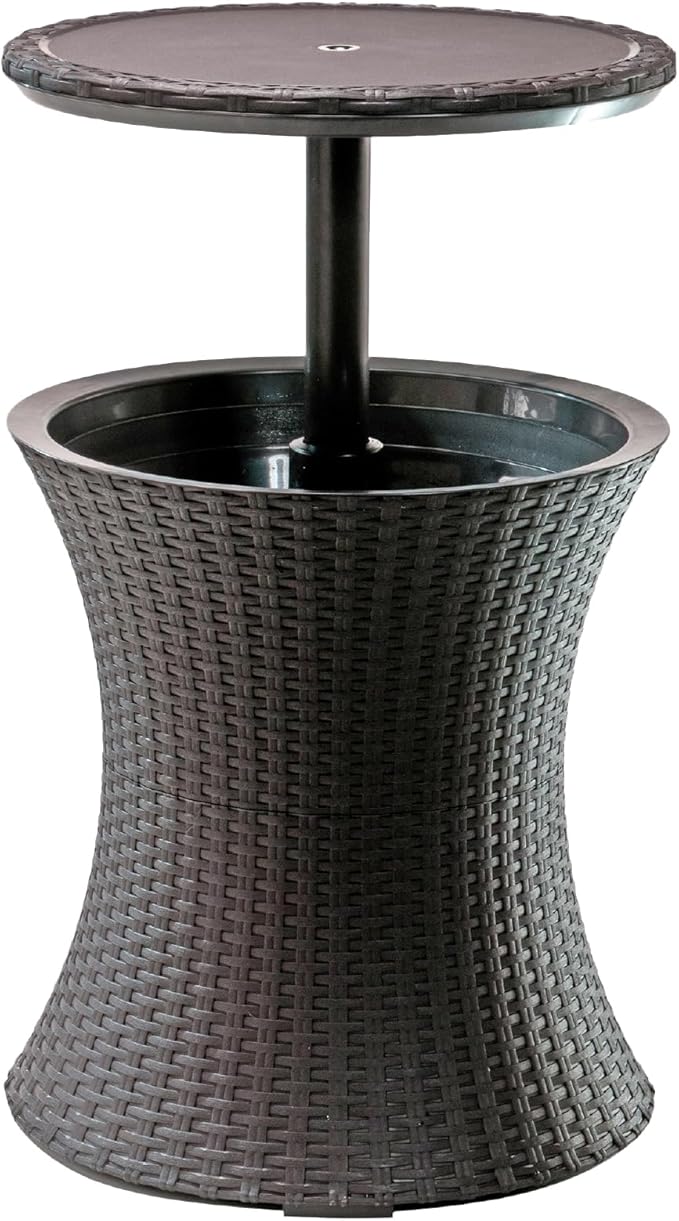 Keter Pacific Cool Bar Outdoor Patio Furniture and Hot Tub Side Table by Keter