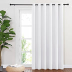 NICETOWN Room Divider Curtain 132 Inches Long, Wide Blackout Sliding Door - Image 8