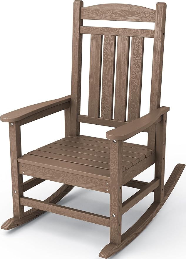 KINGYES HDPE Rocking Chairs Outdoor, Patio Rocking Chairs by KINGYES