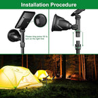 JSOT 600 Lumen Bright Solar Lights Outdoor Waterproof, Solar Powered Landscape - Image 7