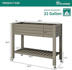 YITAHOME 3.6x1.5x2.8 FT Elevated Garden Bed Kit - Image 5