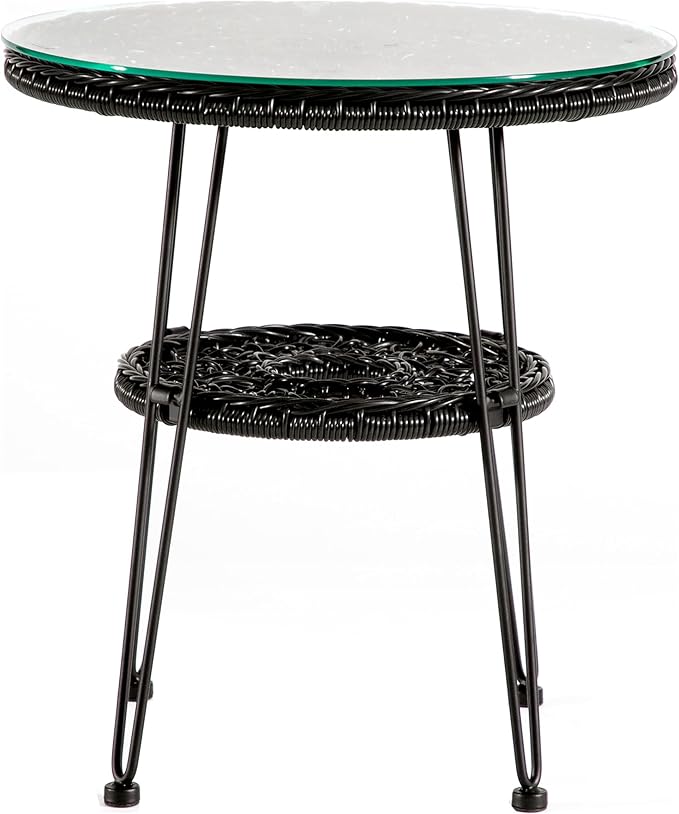 Furniture of America Ysar Boho 19-inch Round Coffee Table Outdoor - Image 6