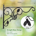 Hanging Plants Bracket, 2 Pack 12 inch Wall Planter Hook - Image 3