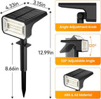 Fabrito Color Changing Solar Spot Lights Outdoor 8 Pack, Auto On/Off RGB - Image 9