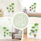 iDavosic.ly Plant Stand Indoor Outdoor, 7 Tier Corner Metal Flower Display - Image 5