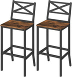 Bar Stools, Kitchen Breakfast Bar Chairs, Easy Assembly, by MAHANCRIS
