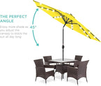 Best Choice Products 10ft Solar Polyester LED Lighted Patio Umbrella w/Tilt - Image 2
