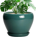 Ceramic Planter for Indoor Plants 10 Inch by Ceramicfor