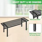 2 Pack Metal Plant Stand Outdoor Plant Shelf Indoor, 1 Tier Heavy Duty Plant - Image 3