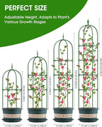 Garden Obelisk Trellis for Climbing Plants, 6FT Garden Obelisk Rustproof PE - Image 3