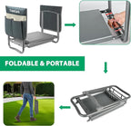 TomCare Garden Kneeler and Seat 10.64” Wider Larger Soft Kneeling Pad Garden - Image 6