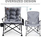 EVER ADVANCED Padded Oversized Folding Camping Chair - Image 4