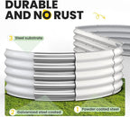 Galvanized Raised Garden Bed 8x2x1.5 FT, Oval Metal Raised Garden Bed Outdoor - Image 7