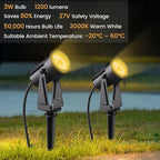 Low Voltage Landscape Lighting, 4 Pack Outdoor LED Landscape Spotlights - Image 4