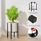 2-Pack Adjustable Metal Plant Stand Indoor Outdoor - Image 4